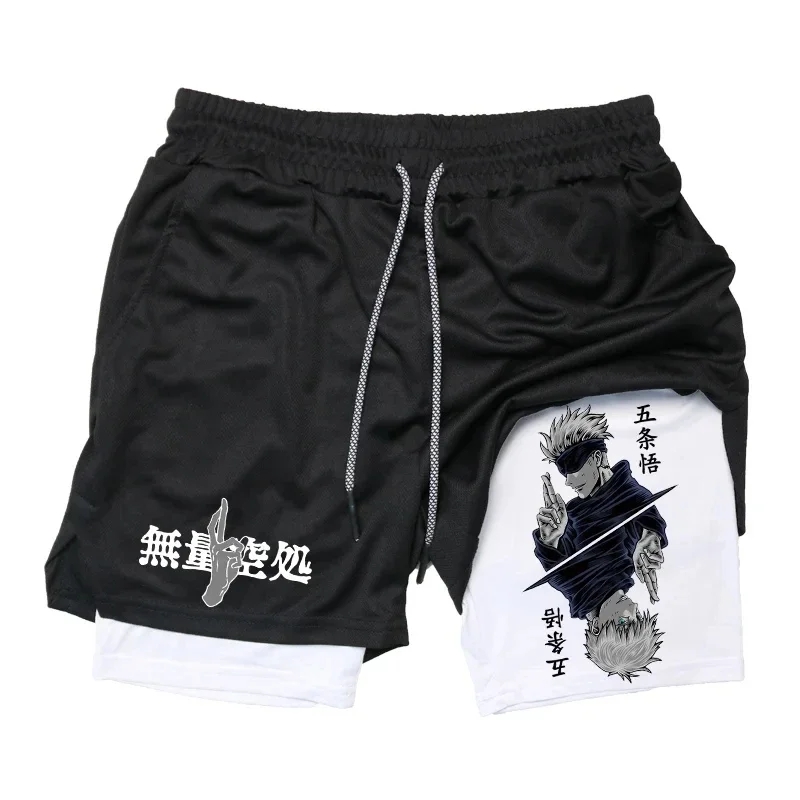Compression Shorts Athletes - 남성용 Anime Jujutsu Kaisen 압축 반바지,