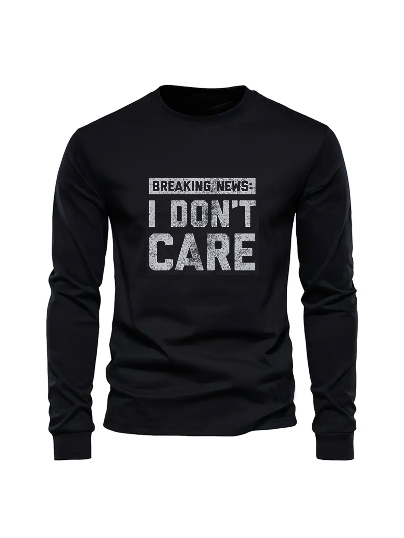 100% 면 남성용 크루넥 긴팔 티셔츠 루즈핏 플러스  - Undershirt Crew Neck 리뷰 및 가격