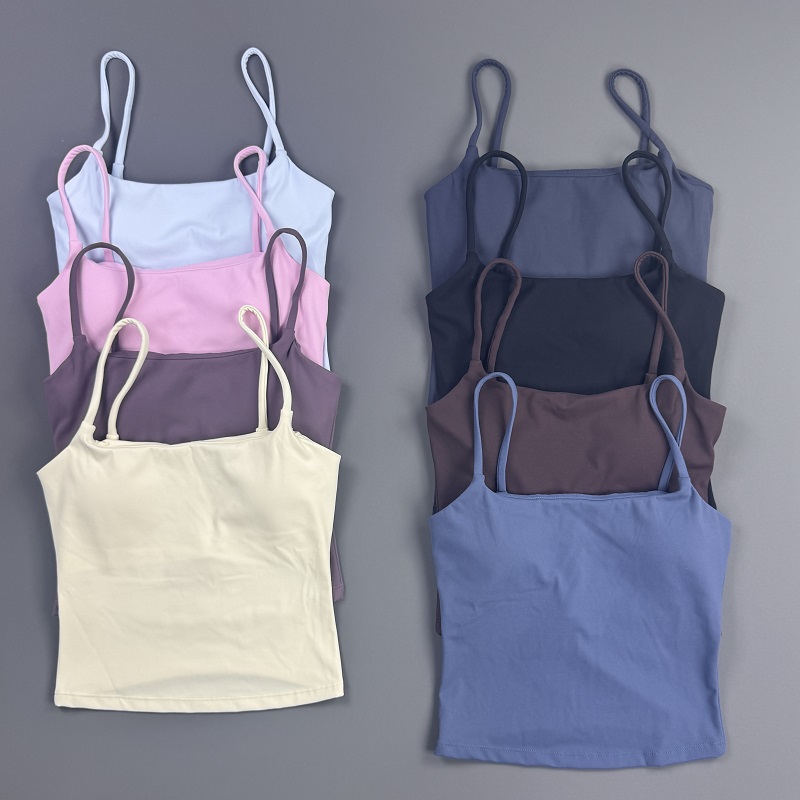 여성용 짐 탑 스파게티 스트랩 캐미솔 탱크탑 솔리드 민 - Suspender Tank Top 리뷰 및 가격