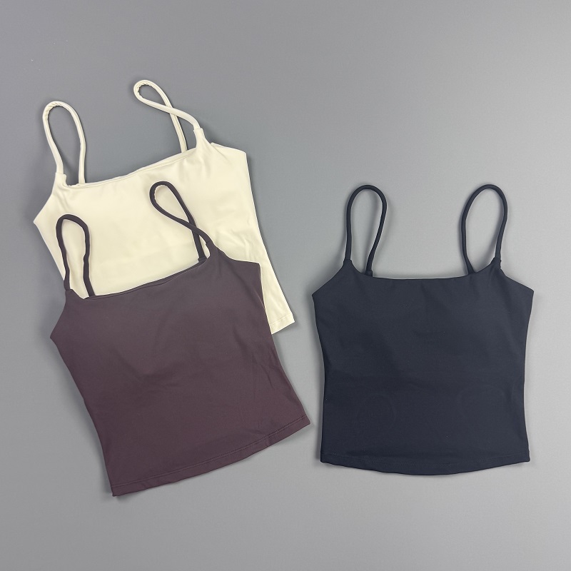 여성용 짐 탑 스파게티 스트랩 캐미솔 탱크탑 솔리드 민 - Suspender Tank Top 리뷰 및 가격