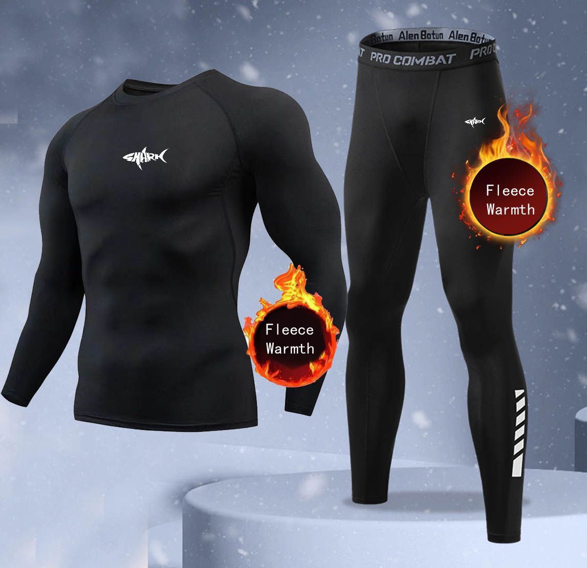 새로운 2피스 겨울 따뜻한 남성 속옷 세트 플리스 보온 - Thermal Long John 리뷰 및 가격
